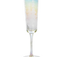 Aperitivo Triangular Champagne Flute, Gold Rim