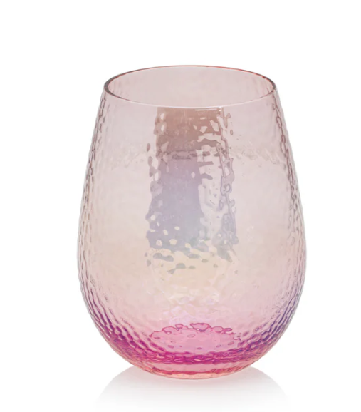 Aperitivo Stemless Glass, Luster Pink