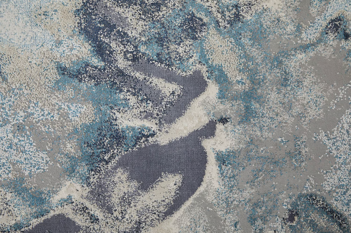 Astra Rug, Gray/Navy (Various Sizes)