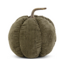 8.25" Khaki Green Corduroy Pumpkin