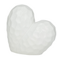 White Porcelain Glam Heart Sculpture