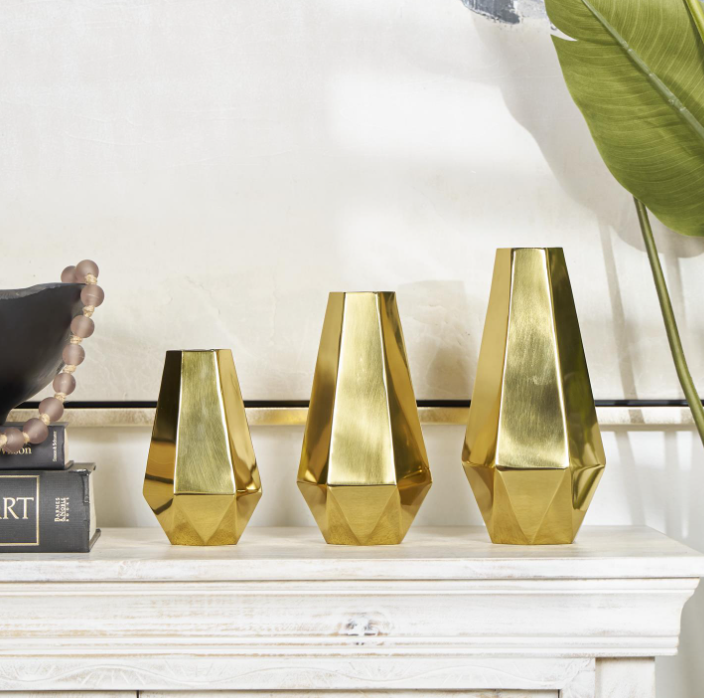 Gold Metal Vase (Various Sizes)