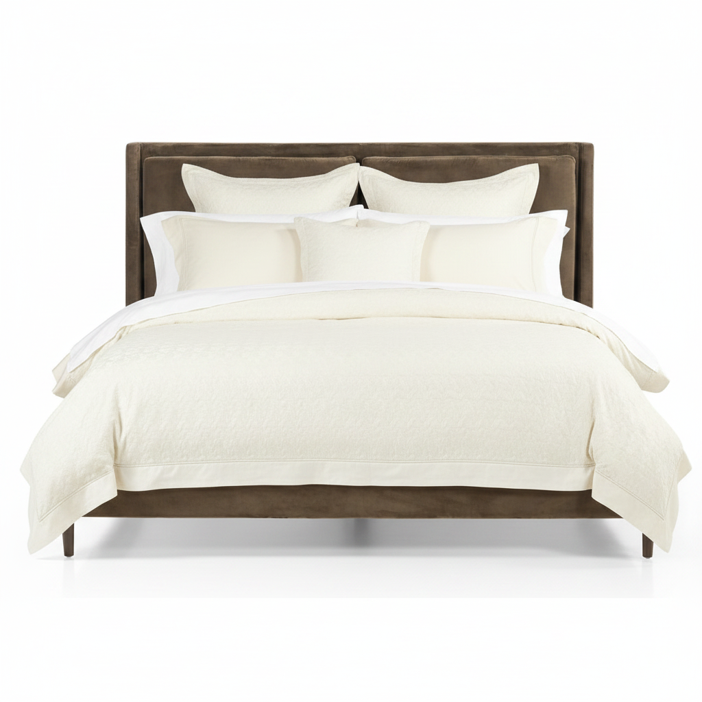 Potter King Bed, Olive Velvet