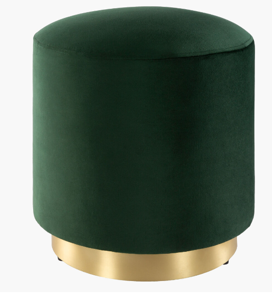 Roxeanne Ottoman, Dark Green