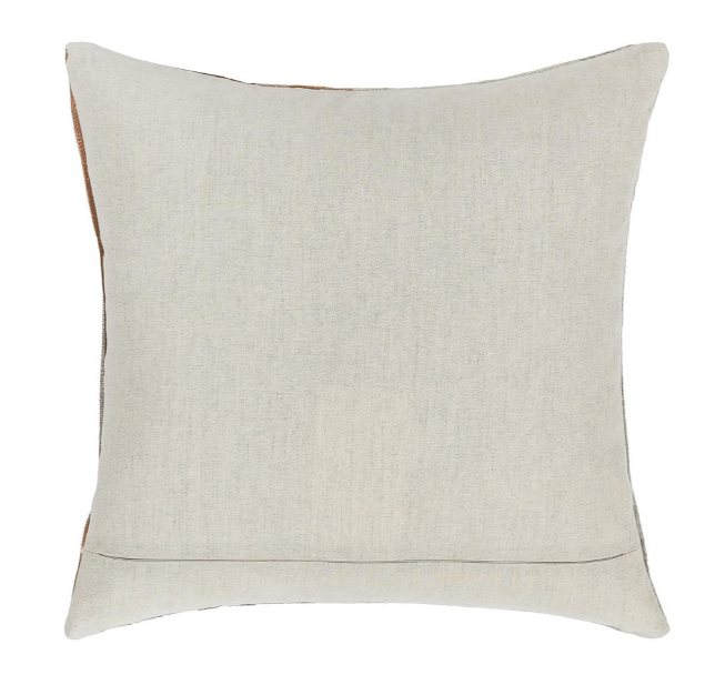 Meru Hide Pillow, Tan/Multi