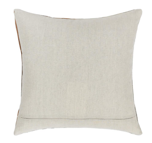 Meru Hide Pillow, Tan/Multi