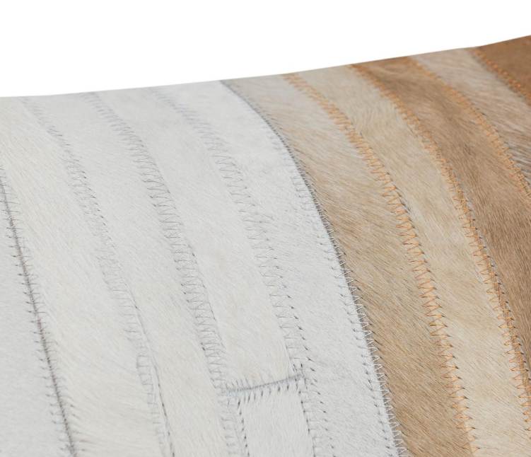 Meru Hide Pillow, Tan/Multi