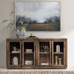 Bradley 4 Door Oak Sideboard, Cocoa Brown