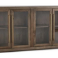 Bradley 4 Door Oak Sideboard, Cocoa Brown