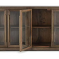 Bradley 4 Door Oak Sideboard, Cocoa Brown