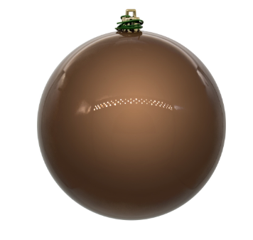 4" Mocha Pearl Ball Ornament