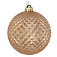 6" Cafe Latte Durian Glitter Ball Ornament