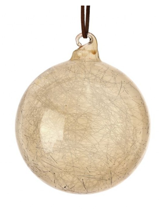 4" Spun Glass Ball Ornament (Various Styles)