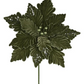 19" Deluxe Velvet/Glitter Poinsettia, Sage Green