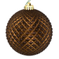 4" Chocolate Durian Glitter Ball Ornament