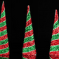 Swirl Cone Tree Red/Emerald (Various Sizes)