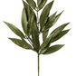 23"L White Willow Leaf Spray Matte Green w/ Gold