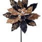 24" Iced Jewel Encrusted Poinsettia Stem