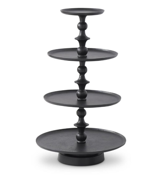 Black 4-Tiered Graduated Stand