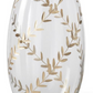 Gold Gilded Leaf Etched Glass Vases (Various Sizes)