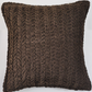 Chocolate Velvet Throw Pillow