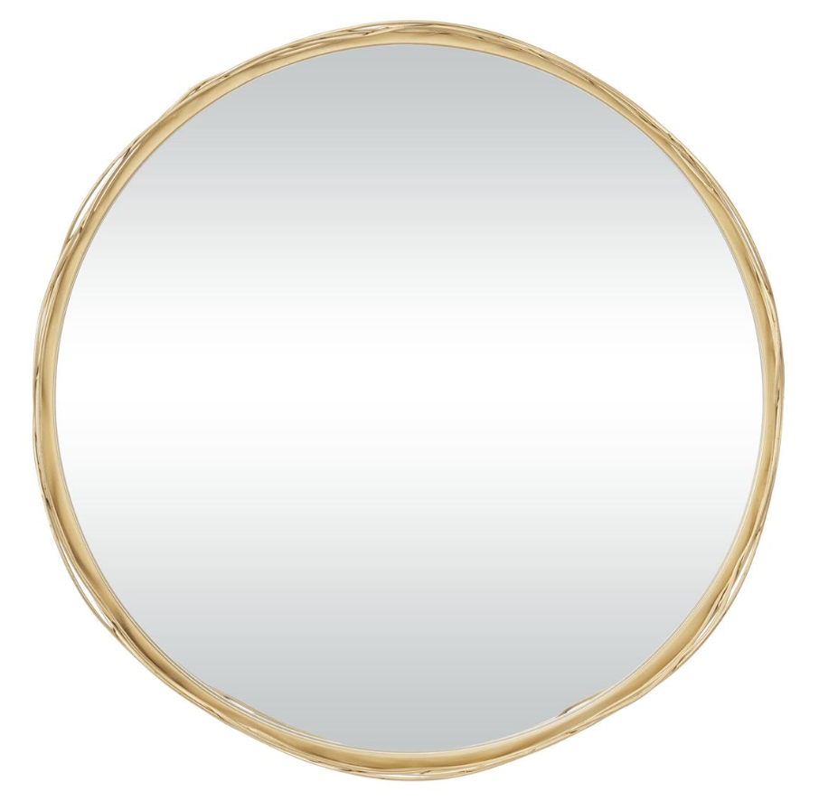 Cosmopolitan Metal Wall Mirror, Gold