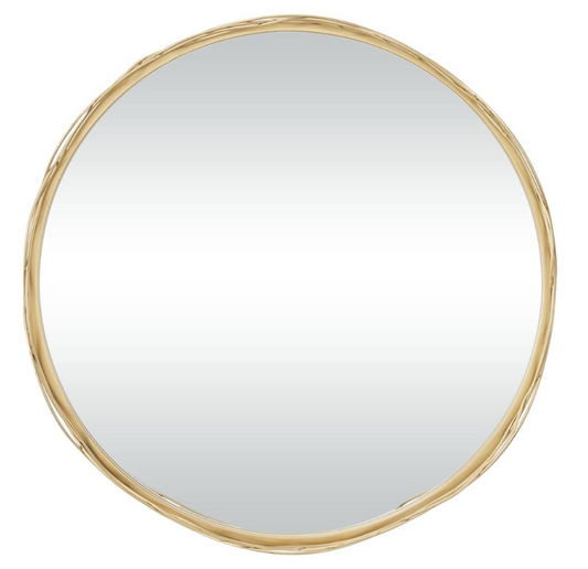 Cosmopolitan Metal Wall Mirror, Gold