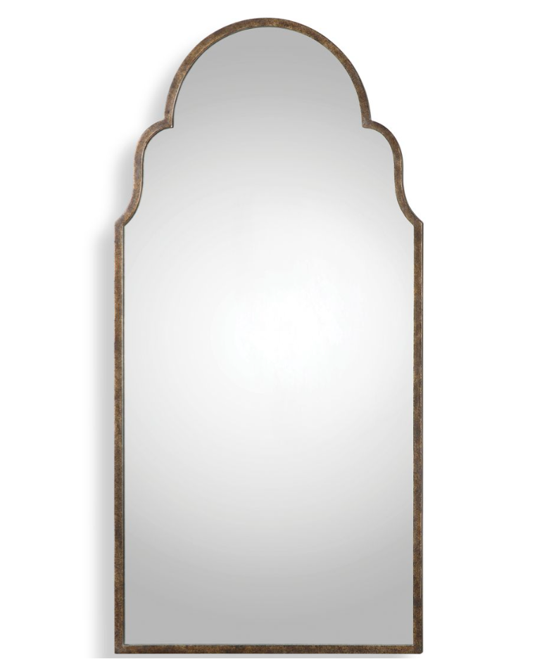 Black Tall Arched Mirror