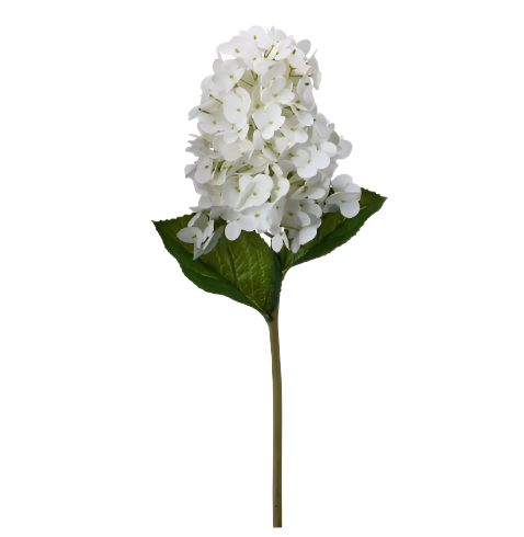 29" Real Touch Garden Cone Hydrangea, White