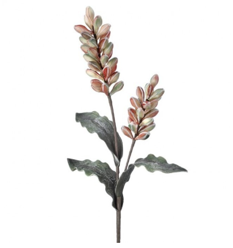 38" Foam Blossom Bud Spike, Rose/Green