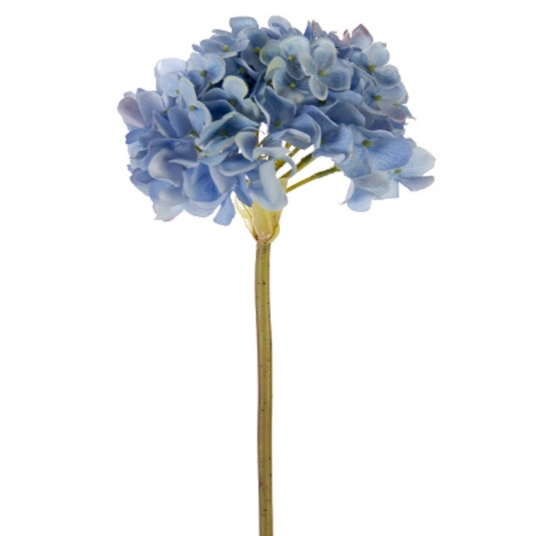 21" Small Round Hydrangea, Baby Blue