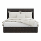 Marielle King Bed, Burl Wood