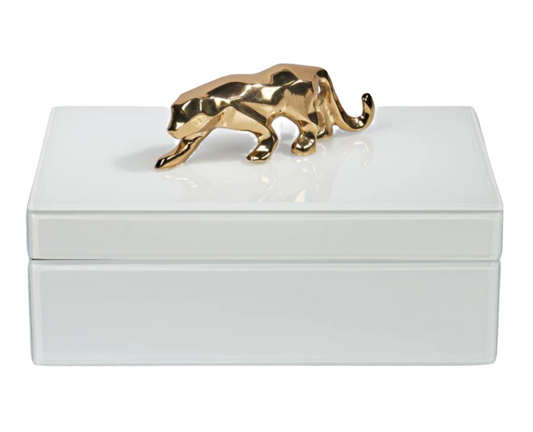 White Glass Box w/ Jaguar Hardware