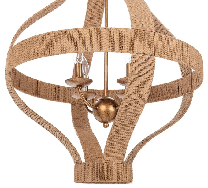 Sarmiento Rattan Round Pendant