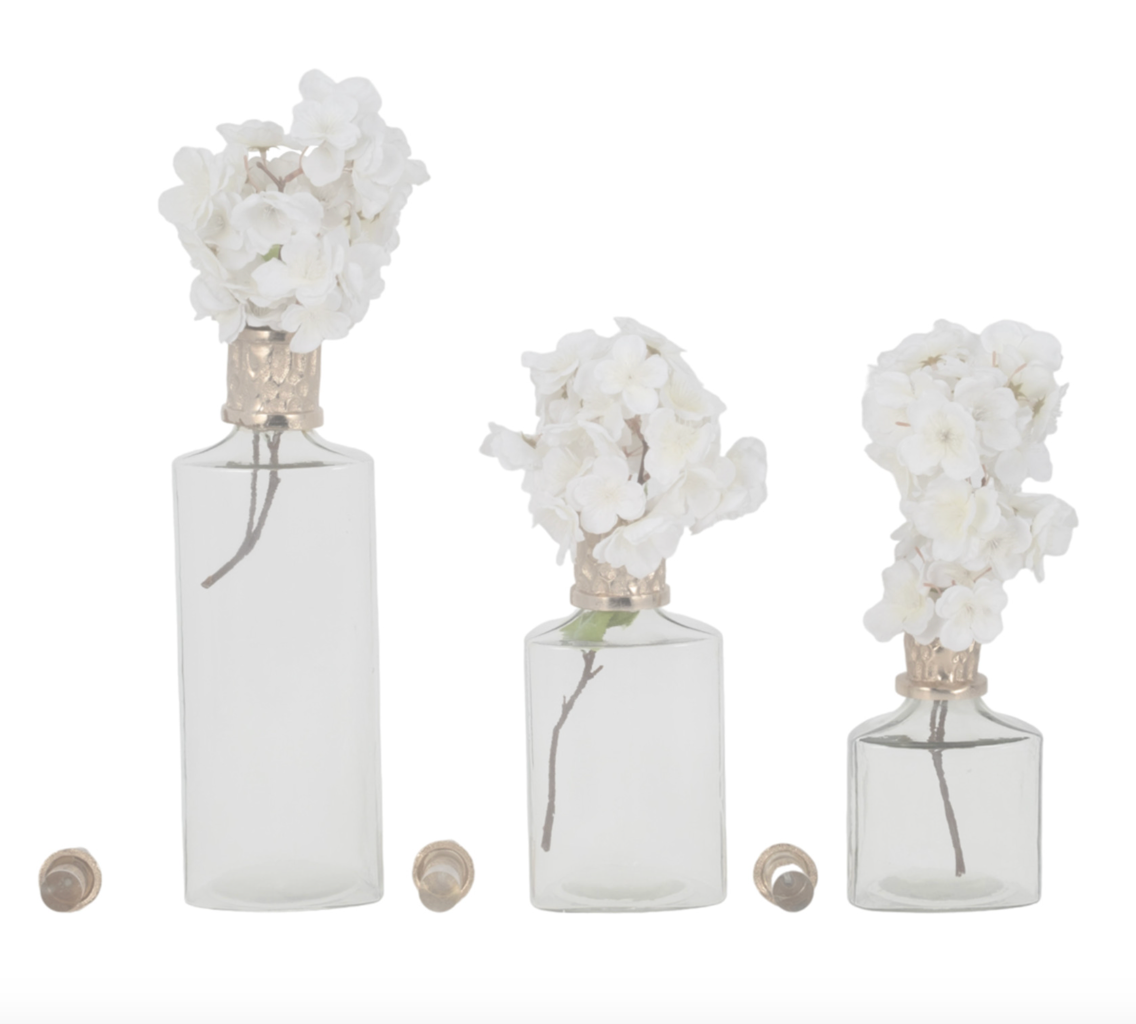 Talis Glass Bottles w/ Gold