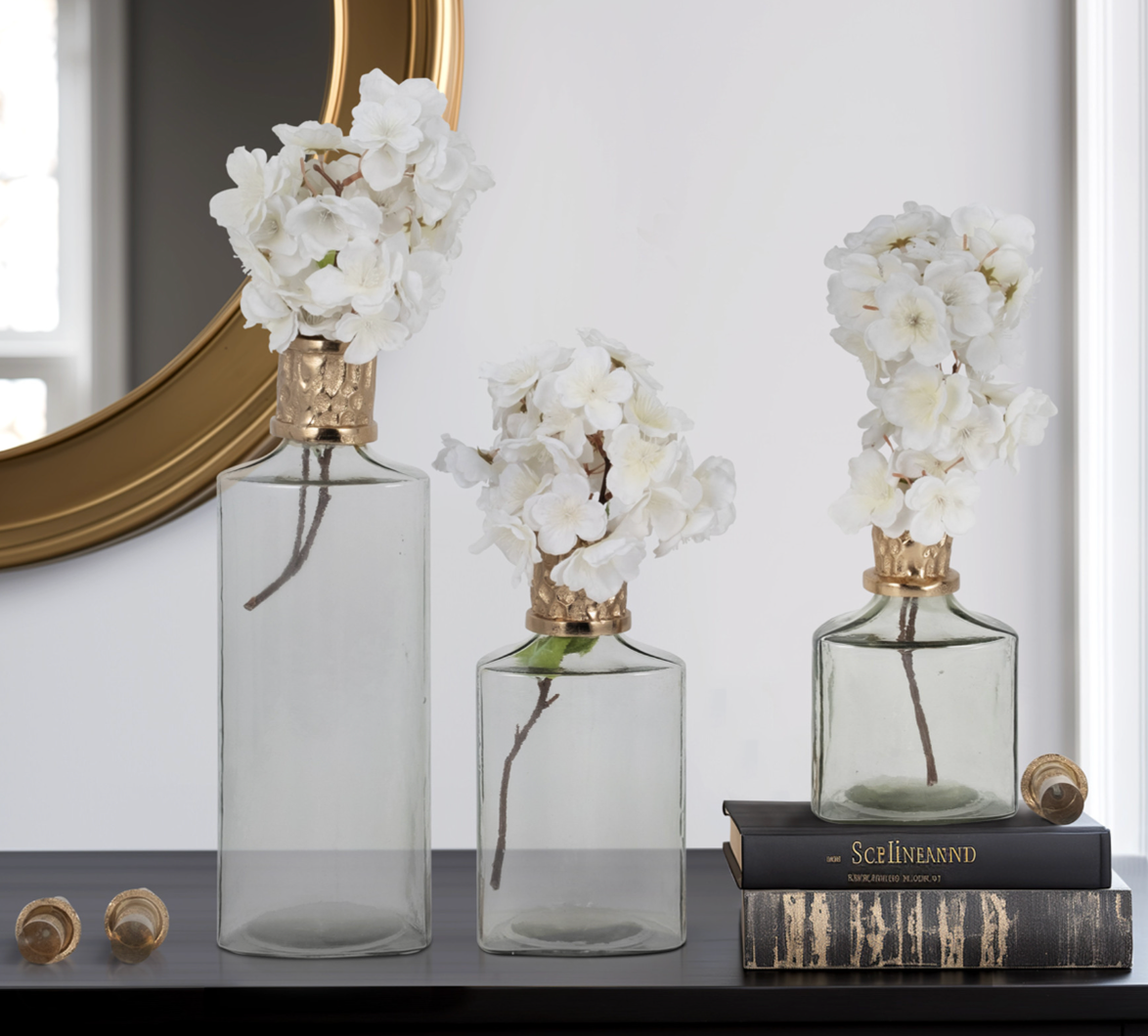 Talis Glass Bottles w/ Gold