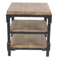 Industrial Wood Side Table