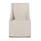 Warwick Upholstered Rolling Dining Chair, Oatmeal