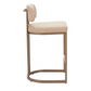 Valor Counter Stool, Beige & Gold