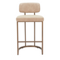 Valor Counter Stool, Beige & Gold