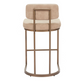 Valor Counter Stool, Beige & Gold