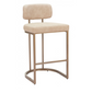 Valor Counter Stool, Beige & Gold