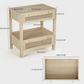 Rattan Nightstand w/ Drawers