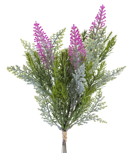 15" LAVENDER & ROSEMARY BUNDLE GREEN FUSCHIA