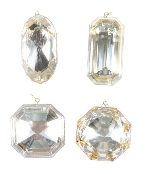 4-5" Champagne Jewel Ornament (Various Styles)
