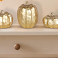 Gold Textured Resin Pumpkins, Set of 3