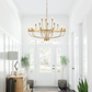 Modern Gold 18-Light Chandelier