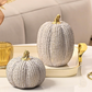 Dotted Resin Pumpkins, Set of 2