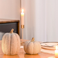 Dotted Resin Pumpkins, Set of 2