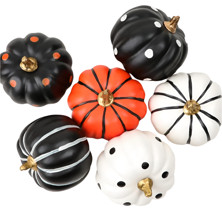 Halloween Pumpkins, Set of 6